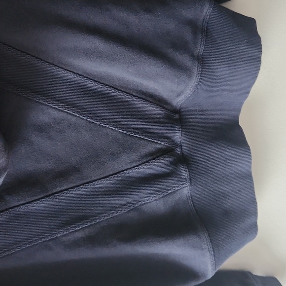 Peloton Dark Blue Rib Insert Pullover Hoodie, size M - Picture 6 of 12